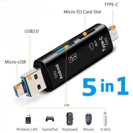 GearUP 5 In 1 Multifunction OTG Card Reader