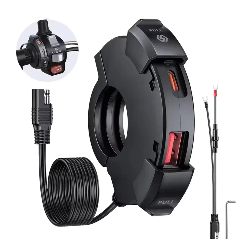 Universal Motorcycle Handlebar Phone Fast Charger